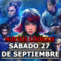 Free Fire MAX, códigos gratuitos para el Sábado 27 de septiembre 