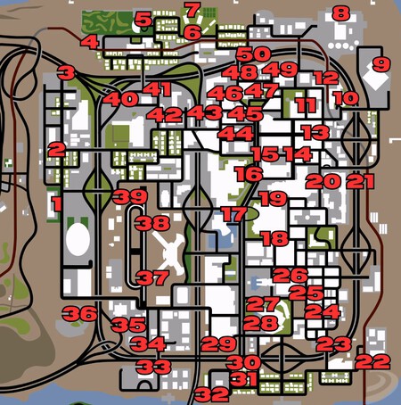 Ubicacion Herraduras San Andreas