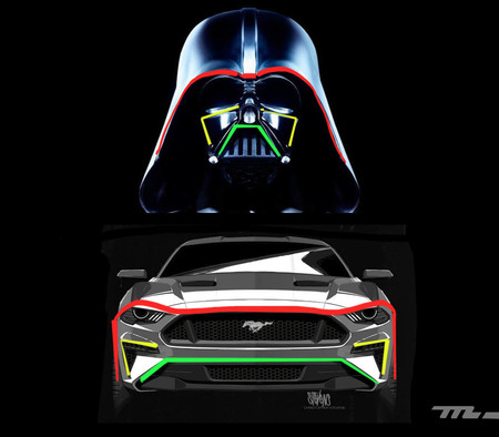 Ford Mustang y Darth Vader