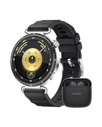 HUAWEI Watch GT 6 GPS 41mm Negro Smartwatch + FreeBuds SE 3 Negro, AMOLED Pantalla Táctil, hasta 14 Días de Autonomía, NFC,Ciclismo,100+Modos Deportivos, iOS y Android Compatible, Monitoreo de Salud