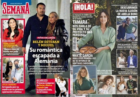 El nuevo proyecto culinario-familiar de Tamara Falcó y la petición pública de Rosa López a su novio: estas son las portadas del miércoles 13 de octubre