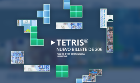 Jugando al Tetris para conocer el nuevo billete de 20 euros