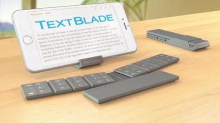 TextBlade, un teclado físico muy pequeño e ingenioso