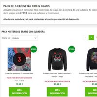 Pack de tres camisetas frikis gratis por la compra de una sudadera en Zavvi 