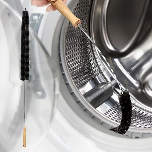 Cepillo de limpieza de tambor para lavadora, eliminación eficiente de pelusas y escombros para mantenimiento de secadora y lavadora
