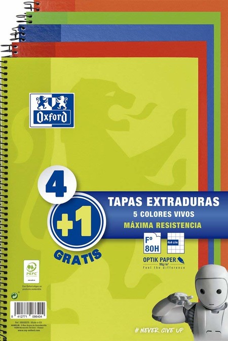 Packs de 5 cuadernos Oxford rebajados en Amazon que nos vienen genial para la vuelta al cole