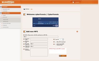 Blogamp, servicio de audiocasting, ya en beta pública