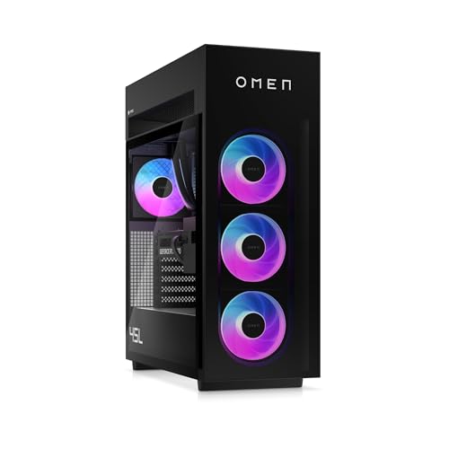HP Ordenador sobremesa OMEN MAX 45L GT23-0001ns (Procesador AMD Ryzen 7 9800X3D, 32GB DDR5, 1TB SSD, NVIDIA GeForce RTX 5070, Windows 11 Home)