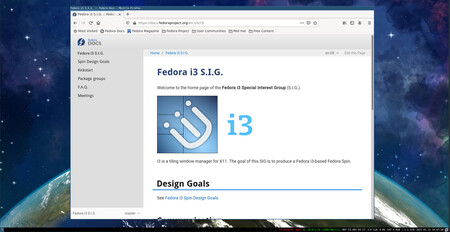 Fedora 34 I3 Screenshot I3