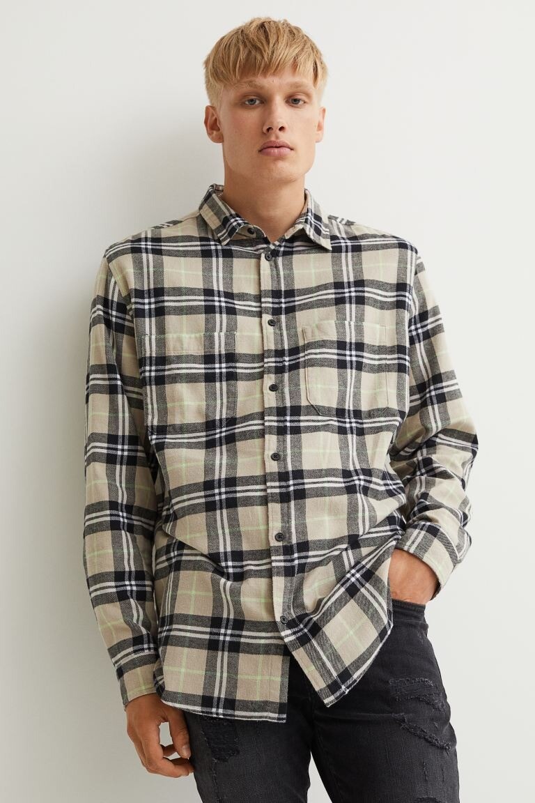 Moda Mujer Cómoda Elegante Camisa De Franela A Cuadros Para Mujer - Talla  Grande Y Manga Larga Camisa Bolsillos Solapa, image size:768x1152