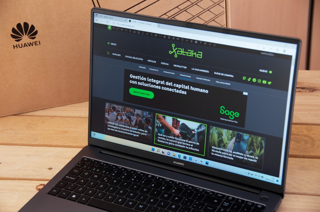 Huawei MateBook D 16, análisis: el portátil grande que uno puede imaginar cuando quiere que sea bueno, bonito y barato