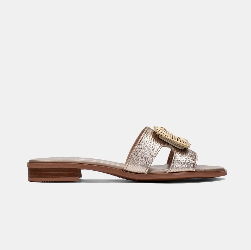 Zapatos mujer sandalia plana Plata Hispanitas


