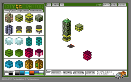 Citycreator Interfaz