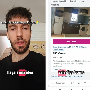 Alquilan un contenedor perdido en mitad del campo por 750 euros al mes: la denuncia de un tiktoker que busca casa