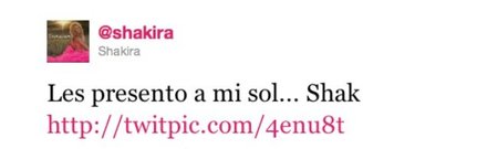 Y Shakira nos presenta a su sol ¿quién será?