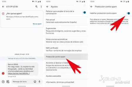 スパムメッセージ
