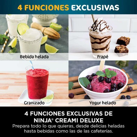 Ninja CREAMi Deluxe Heladera multifunción con 2 tarrinas