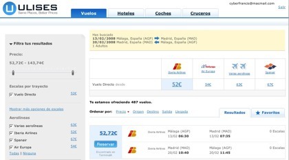 Ulises, otro buscador vertical de viajes con opción de búsquedas de cruceros