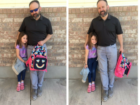 Lo que hizo este padre es genial: su hija se hizo pis encima y él fue a buscarla al colegio con los pantalones mojados