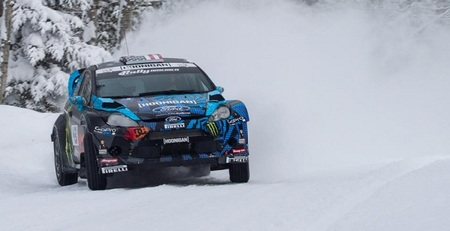 Ken Block comienza la temporada sobre la nieve y sin suerte
