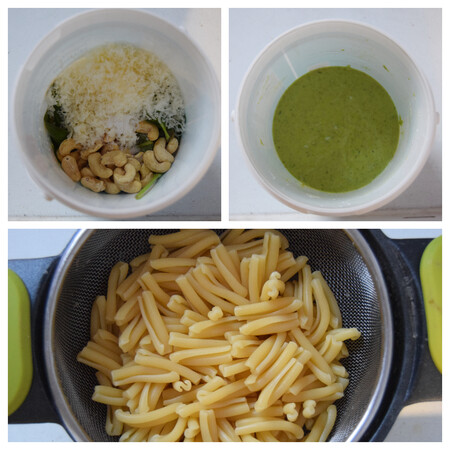Casarecce al pesto paso a paso
