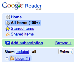 Novedades en Google Reader