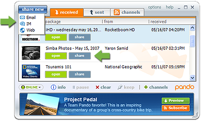 Pando 1.6. con soporte para bittorrent