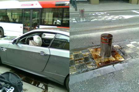 BMW M3 accidentado en Breda