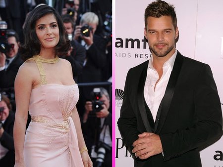 Salma Hayek y Ricky Martin los mejor vestidos para People... qué curioso
