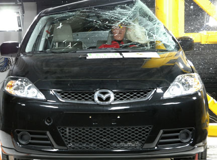 Mazda 5 - EuroNCAP poste lateral
