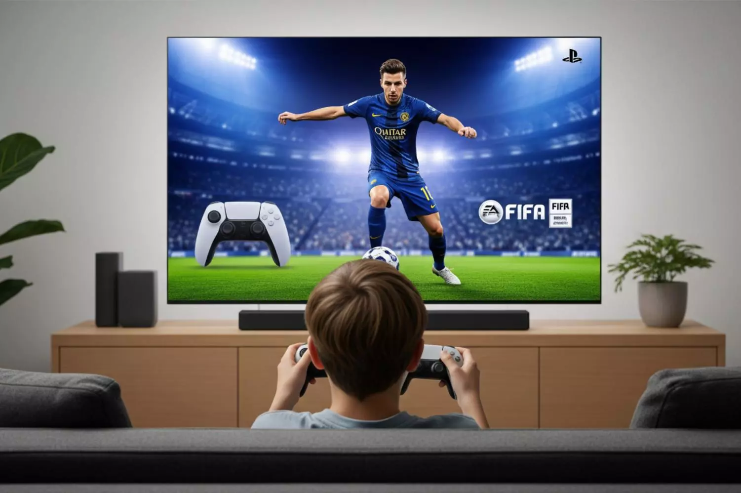 Jugando videoconsola