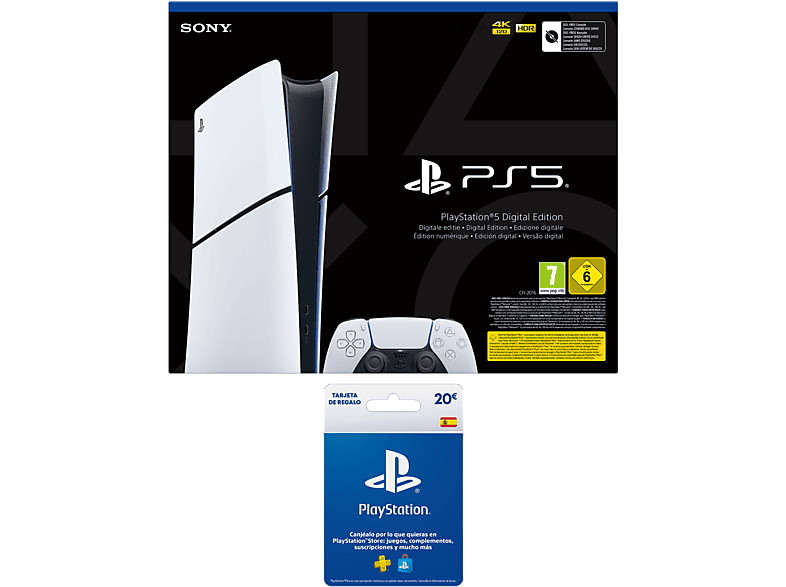 PlayStation 5 Slim digital + 20 saldo