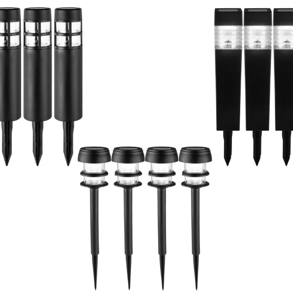 Pack de 4 lámparas solares LED