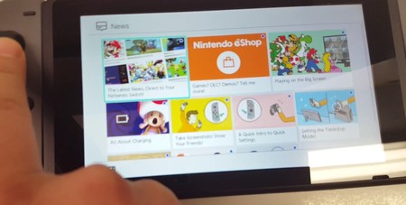Un tipo recibe la Switch dos semanas antes y muestra cómo funciona su interfaz