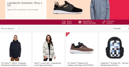 11 chollos en la liquidación de temporada de Quiksilver, Roxy y DC Shoes en eBay. Envío gratis
