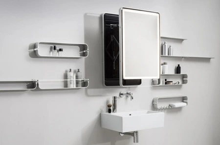 Una buena idea: un espejo extensible de pared