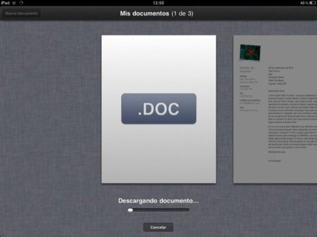 La última versión de iWork para iOS incluyen un tipo de desplazamiento diferente