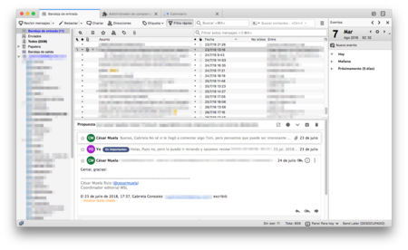 Conversaciones Thunderbird