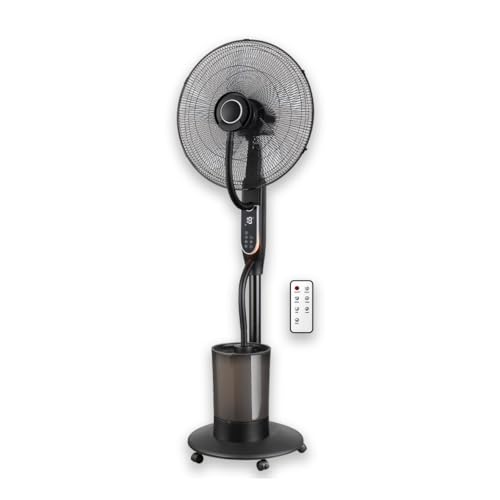 Ventilador Nebulizador brivolt. BVVN10 — 100W, 3 Velocidades, 4 Modos, Mando a Distancia, Termómetro, Ø45cm