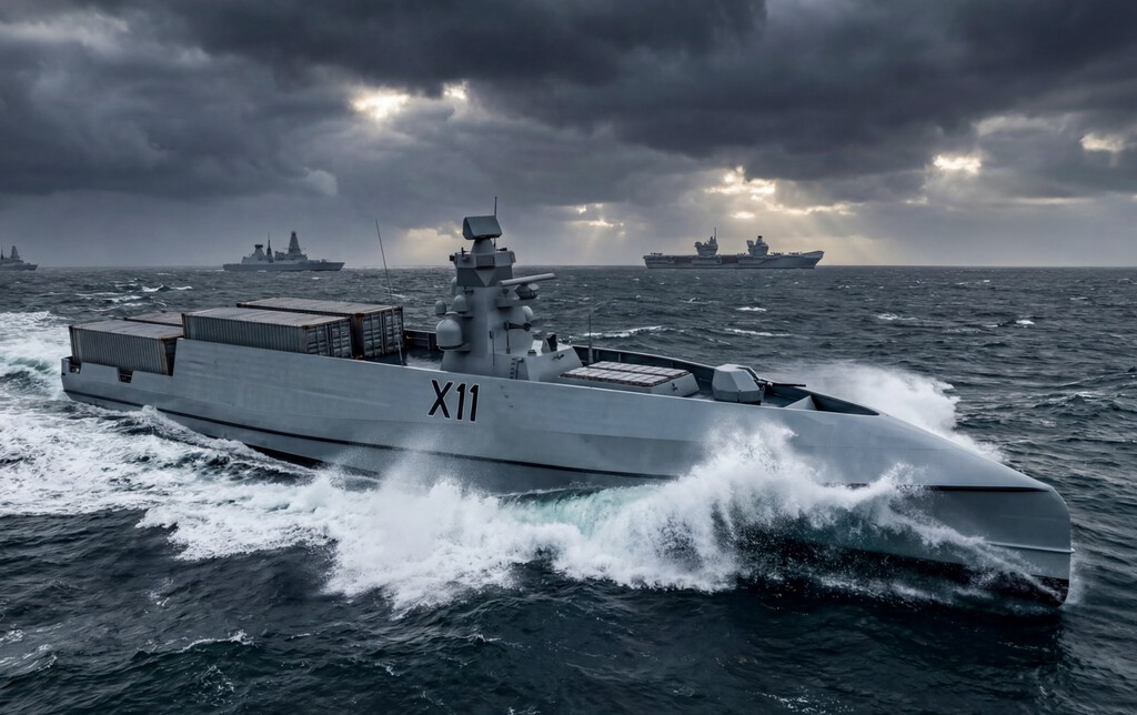 Reino Unido mira a una “marina híbrida” para el futuro. Navantia ya tiene una propuesta autónoma: el LASV75