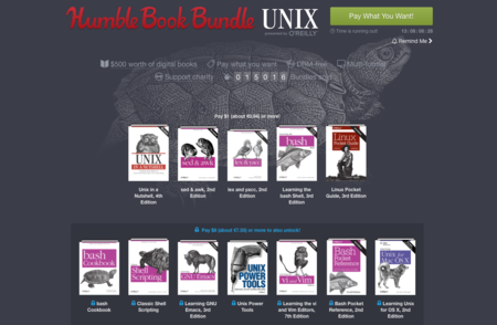 Así es el nuevo paquete de libros para programar en Unix de Humble Bundle