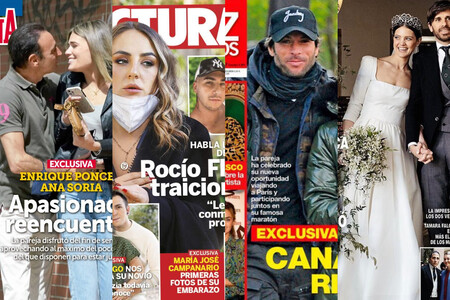 El testimonio de la amante de Manuel Bedmar, los arrumacos de Ana Soria y Enrique Ponce y la escapada secreta de Canales Rivera con una mujer: estas son las portadas del miércoles 6 de abril