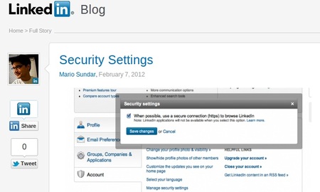LinkedIn comienza a ofrecer conexiones seguras de datos