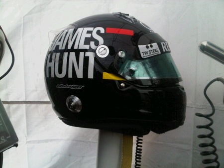 James Hunt, el casco de Kimi Raikkonen