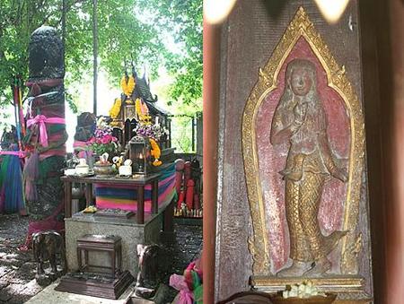 Tailandia: santuario Chao Mae de la diosa Tuptim