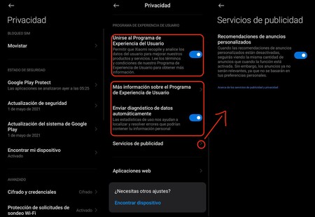 Privacidad Xiaomi