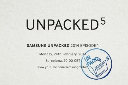 Samsung convoca su próximo Unpacked el 24 de febrero, Galaxy S5 a la vista