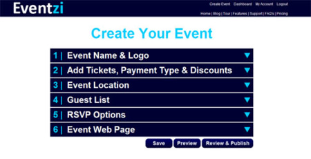 Eventzi, crea y difunde tus propios eventos en la web