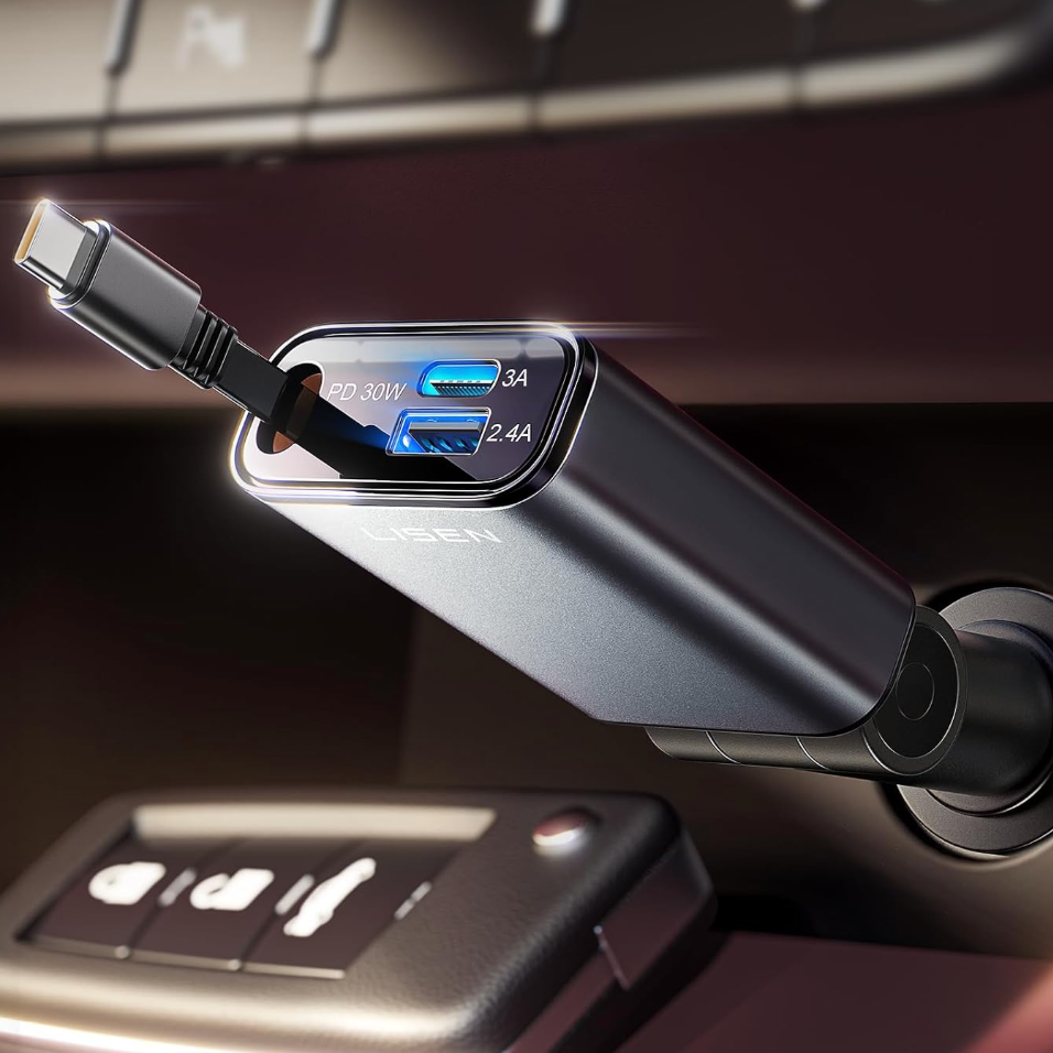 Cargador de celular para auto marca LISEN (con cupón)