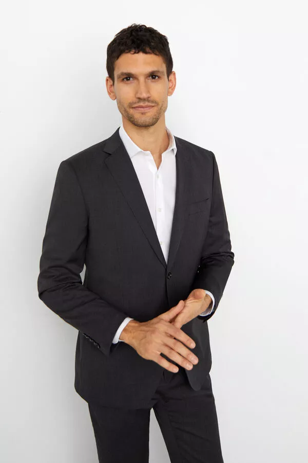 Americana lisa tailored fit